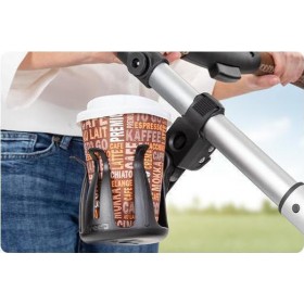 Reer Ποτηροθήκη Καροτσιού Μαύρη Clip&ampGo