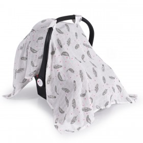 Cangaroo Κάλυμμα Καθίσματος Αυτοκινήτου Λευκό Feathers Cangaroo Κάλυμμα Καθίσματος Αυτοκινήτου Λευκό Feathers