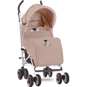 Lorelli Ida με Ποδόσακο Καρότσι Μπαστούνι Beige Cool Cat 8kg κατάλληλο από 6 μηνών