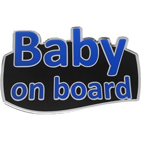 Race Axion Σήμα Baby on Board Με Αυτοκόλλητο Blue