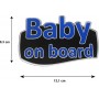 Race Axion Σήμα Baby on Board Με Αυτοκόλλητο Blue