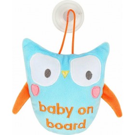 "BabyWise Σήμα Baby on Board Κουκλάκι Με Βεντούζα ""Κουκουβάγια""" BabyWise Σήμα Baby on Board Κουκλάκι Με Βεντούζα "Κουκουβάγια"