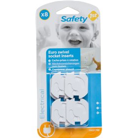 Safety 1st Προστατευτικά Καλύμματα για Πρίζες 8τμχ Λευκό