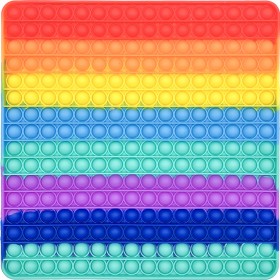 Pop It Fidget Γίγας Τετράγωνο Πολύχρωμο 30cmx30cm