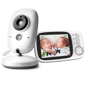 Ασύρματη Ενδοεπικοινωνία Μωρού Με Κάμερα &amp Ήχο "VB603" με Μέτρηση Θερμοκρασίας 3.2" 2τμχ