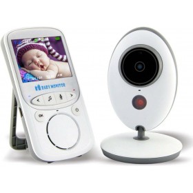 Ασύρματη Ενδοεπικοινωνία Μωρού Με Κάμερα &amp Ήχο με Νανουρίσματα &amp Μελωδίες 2.4" 2τμχΚωδικός: VB-605 