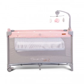 Cangaroo Παρκοκρέβατο Με 2 Επίπεδα Play Yard Once Upon A Time L3 Pink