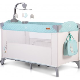 Cangaroo Παρκοκρέβατο Με 2 Επίπεδα Indiana Mint