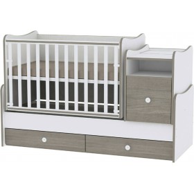 Lorelli Κούνια Πολυμορφική Trend Plus White &amp Cappuccino για Στρώμα 62x110cm