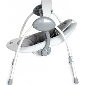 Lorelli Relax Μωρού Κούνια Portofino Cool Grey Stars με Μουσική Για Μέγιστο Βάρος Παιδιού 9kg