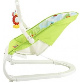Fisher Price Relax Μωρού Comfort Curve Bouncer Rainforest Friends με Δόνηση Για Μέγιστο Βάρος Παιδιού 11.3kg