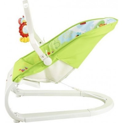 Fisher Price Relax Μωρού Comfort Curve Bouncer Rainforest Friends με Δόνηση Για Μέγιστο Βάρος Παιδιού 11.3kg