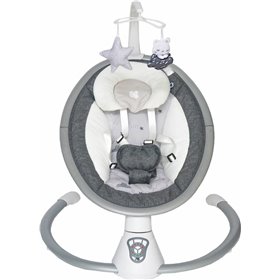 Kikka Boo Relax Μωρού Κούνια Twiddle Grey με Μουσική Για Μέγιστο Βάρος Παιδιού 9kg