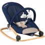 Momi Relax Μωρού Κούνια Lumiwood Navy Blue με Μουσική και Δόνηση Για Μέγιστο Βάρος Παιδιού 9kg