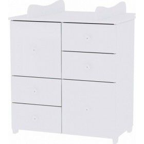 Βρεφική Συρταριέρα Cupboard White 83x71x96cm