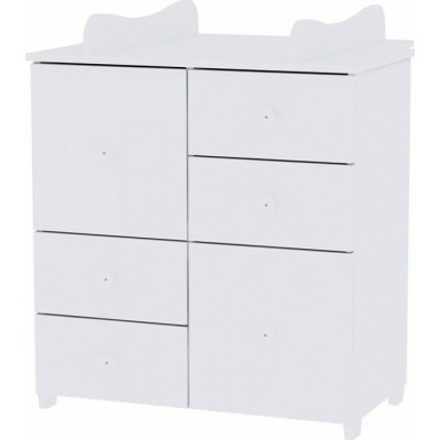 Βρεφική Συρταριέρα Cupboard White 83x71x96cm