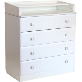 Βρεφική Συρταριέρα Simple White 80.4x48x91.7cm Βρεφική Συρταριέρα Simple White 80.4x48x91.7cm