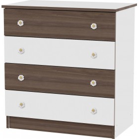 Βρεφική Συρταριέρα White Walnut 81x50x86cm