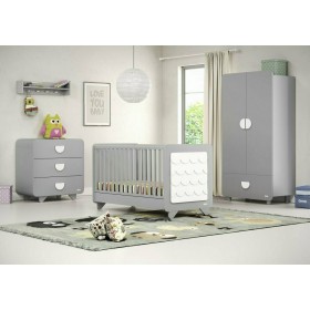 Casababy Σύνθεση Βρεφικού Δωματίου Owl Grey
