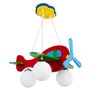 GloboStar Παιδικό Φωτιστικό Πολύφωτο Airplane Πολύχρωμο