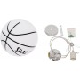 GloboStar Spalding Nba Κρεμαστό Φωτιστικό Μοντέρνο Μονόφωτο Μπάλα Λευκό
