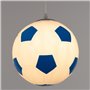 GloboStar Παιδικό Φωτιστικό Μονόφωτο Football Γαλάζιο - Λευκό