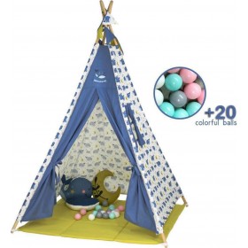 Bebe Stars Παιδική Σκηνή Ινδιάνικη WhaleΚωδικός: 302-181  Bebe Stars Παιδική Σκηνή Ινδιάνικη WhaleΚωδικός: 302-181