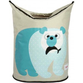 3 Sprouts Παιδικό Καλάθι Απλύτων από Ύφασμα Polar Bear Τιρκουάζ 50x29x57cm 3 Sprouts Παιδικό Καλάθι Απλύτων από Ύφασμα Polar Bear Τιρκουάζ 50x29x57cm