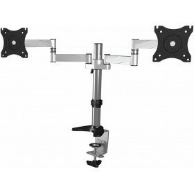 "RaidSonic Icy Box IB-MS404-T Βάση Γραφείου για 2 Οθόνες έως 27"" με Βραχίονα Ασημί" RaidSonic Icy Box IB-MS404-T Βάση Γραφείου για 2 Οθόνες έως 27" με Βραχίονα Ασημί