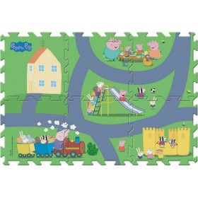 "Giochi Preziosi Παιδικό Παζλ Δαπέδου ""Peppa"" με Δρόμους 6τμχ" Giochi Preziosi Παιδικό Παζλ Δαπέδου "Peppa" με Δρόμους 6τμχ