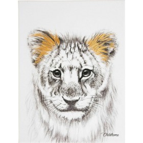 Childhome Παιδικό Κάδρο σε Καμβά "Lion Gold"