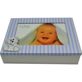 Ankor Κορνίζα Ξύλινη Κουτάκι BM-AT63-4 Μπλε 15x10cm