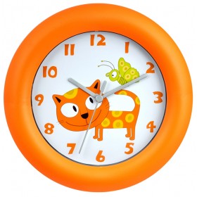 Ρολόι τοίχου πλαστικό πορτοκαλί 30εκ Sinialo 37-74-EG690971 Ρολόι τοίχου πλαστικό πορτοκαλί 30εκ Sinialo 37-74-EG690971