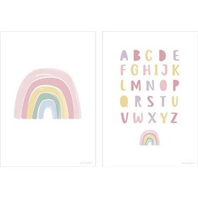Little Dutch Εκπαιδευτική Παιδική Αφίσα Rainbow Alphabet Pink Little Dutch Εκπαιδευτική Παιδική Αφίσα Rainbow Alphabet Pink