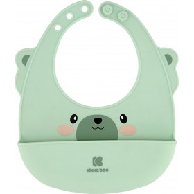 "Kikka Boo Αδιάβροχη Σαλιάρα Σιλικόνης με Κουμπί ""Silicone Bib"" με Τσέπη Mint" Kikka Boo Αδιάβροχη Σαλιάρα Σιλικόνης με Κουμπί "Silicone Bib" με Τσέπη Mint