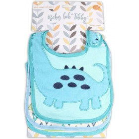 "Cangaroo Σαλιάρα Υφασμάτινη με Αυτοκόλλητο ""Tibby"" Blue 3τμχ" Cangaroo Σαλιάρα Υφασμάτινη με Αυτοκόλλητο "Tibby" Blue 3τμχ