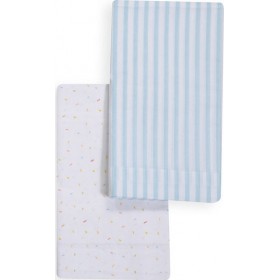 Nef-Nef Σετ Σεντόνια Λίκνου Louna Park 70x120cm White/L.Blue Nef-Nef Σετ Σεντόνια Λίκνου Louna Park 70x120cm White/L.Blue