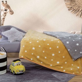 Nef-Nef Κουβέρτα Αγκαλιάς & Λίκνου Stellar Fleece 75x100cm Yellow Nef-Nef Κουβέρτα Αγκαλιάς & Λίκνου Stellar Fleece 75x100cm Yellow
