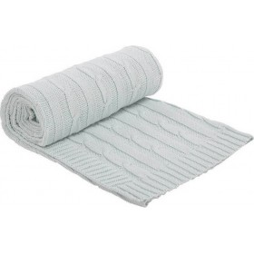 Kikka Boo Κουβέρτα Αγκαλιάς &amp Λίκνου Knitted Πλεκτή 75x100cm Light Mint