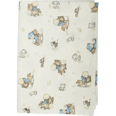 Dimcol Φανελένια Πάνα Αγκαλιάς Baby 04 Blue 80x80cm