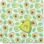 Babyono Πάνα Αγκαλιάς Avocado με Μαλακή Κουδουνίστρα 120x120cm