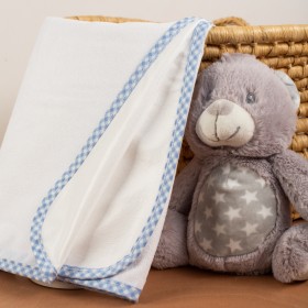 Dimcol Αδιαβροχοποιημένο Σελτεδάκι Λευκό-Σιέλ 50x80cm Dimcol Αδιαβροχοποιημένο Σελτεδάκι Λευκό-Σιέλ 50x80cm