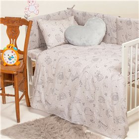 Melinen Πάνα Αγκαλιάς Happy Grey 85x85cm