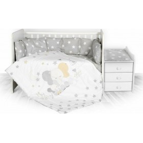 Lorelli Σετ Κούνιας Ranforce Elephant Star 6τμχ Grey