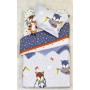 Palamaiki Σετ Κούνιας Baby Satin 7τμχ Blue