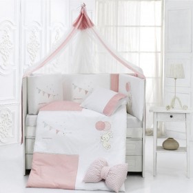 abo Σετ Κούνιας Carrot 9τμχ Pink abo Σετ Κούνιας Carrot 9τμχ Pink