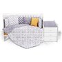 Lorelli Σετ Κούνιας Trend Ranforce Clouds 6τμχ Grey