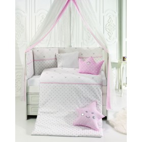 abo Σετ Κούνιας Queens Crown 9τμχ Pink abo Σετ Κούνιας Queens Crown 9τμχ Pink