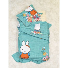 Palamaiki Σετ Κούνιας Baby Satin 7τμχ Green