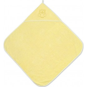 Lorelli Βρεφική Κάπα-Μπουρνούζι με Κουκούλα Κίτρινη